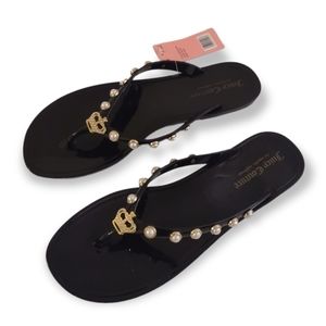 Juicy Couture Jelly Flip Flops Size 10 NWT